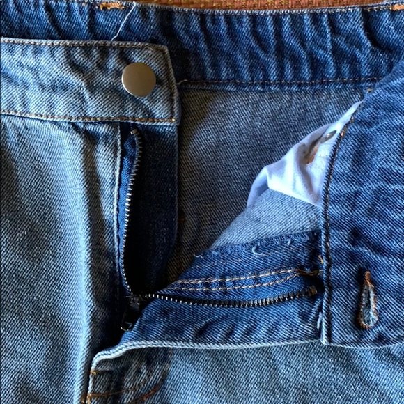 Altar’d State Raw Hem Jean Denim Skirt - Picture 2 of 6